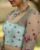 Modern Netted Embroidery Work Bridal Blouses Sky Blue Color