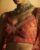 Traditional Blouse Front Neck Designs Orange Color
