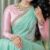 Trendy Long Sleeve and Thread Work Designer Blouse Milk Rose Color