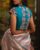 Trendy Simple Patch and Thread Work Designer Blouse Ramar Blue Color