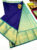 High Fancy Kanjivaram Silk Saree Mix Ink Blue Color