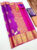 Mango Design Pure Kanjivaram Fancy Silk Sarees Purple w/ Pink Color