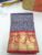 Kanijvaram Pure Silk Sarees Peacock Design Berry Blue Color and Full Zari Checks Work