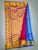 Kanchi Soft Silk Sarees Mango and Annam Design Navy Blue w/ Venetian Red Color