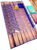 Kanjivaram Pure Silk Sarees Indigo Blue Color Gold Zari Work