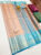 New Latest Design Kanjivaram Pure Bridal Silk Wedding Sarees Light Brown w/ Sky Blue Color