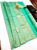 Trendy Kanjivaram Pure Silk Sarees Sapphire Green Color w/ Blouse