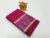 Mango and Flower Design Plain Mphoss Sarees Art Silks Rose Color