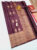 Pure Kanjivaram Fancy Silk Saree Brown Color w/ Blouse