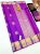 Flower and Annam Design Pure Kanjivaram Fancy Silk Saree Purple Color w/ Blouse