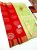 Latest Design Pure Soft Silks Saree Chilli Red w/ Light Green Color with Blouse
