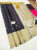 Unique Design Pure Soft Silk Saree Black Color w/ Blouse