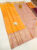 Pure Soft Silk Saree Yellow Color w/ Blouse