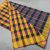 Semi Soft Silk Small Checks Saree Light Weight Yellow and Green Color
