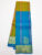 Pure Soft Silk Kanjivaram Saree Mango Design Pear Green and Sky Blue Color